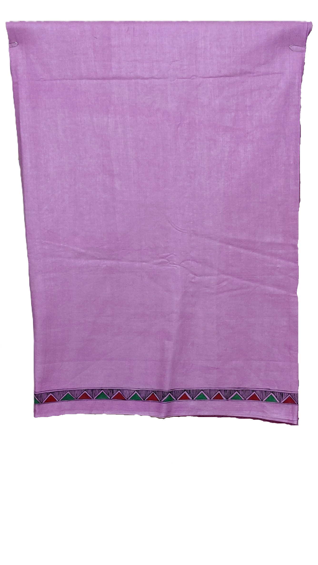 Premium Cotton Slub suit set with geometric folk border artwork