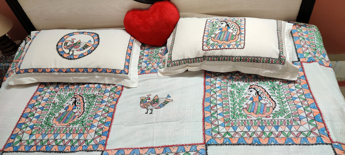 cotton bedsheet set handcrafted indian home decor