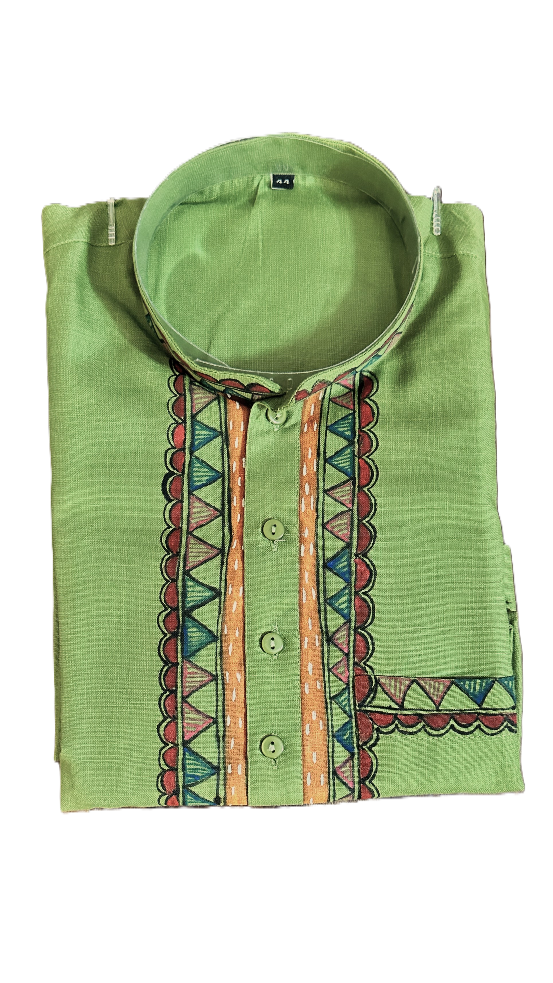 Madhubani hand painted men's kurta set