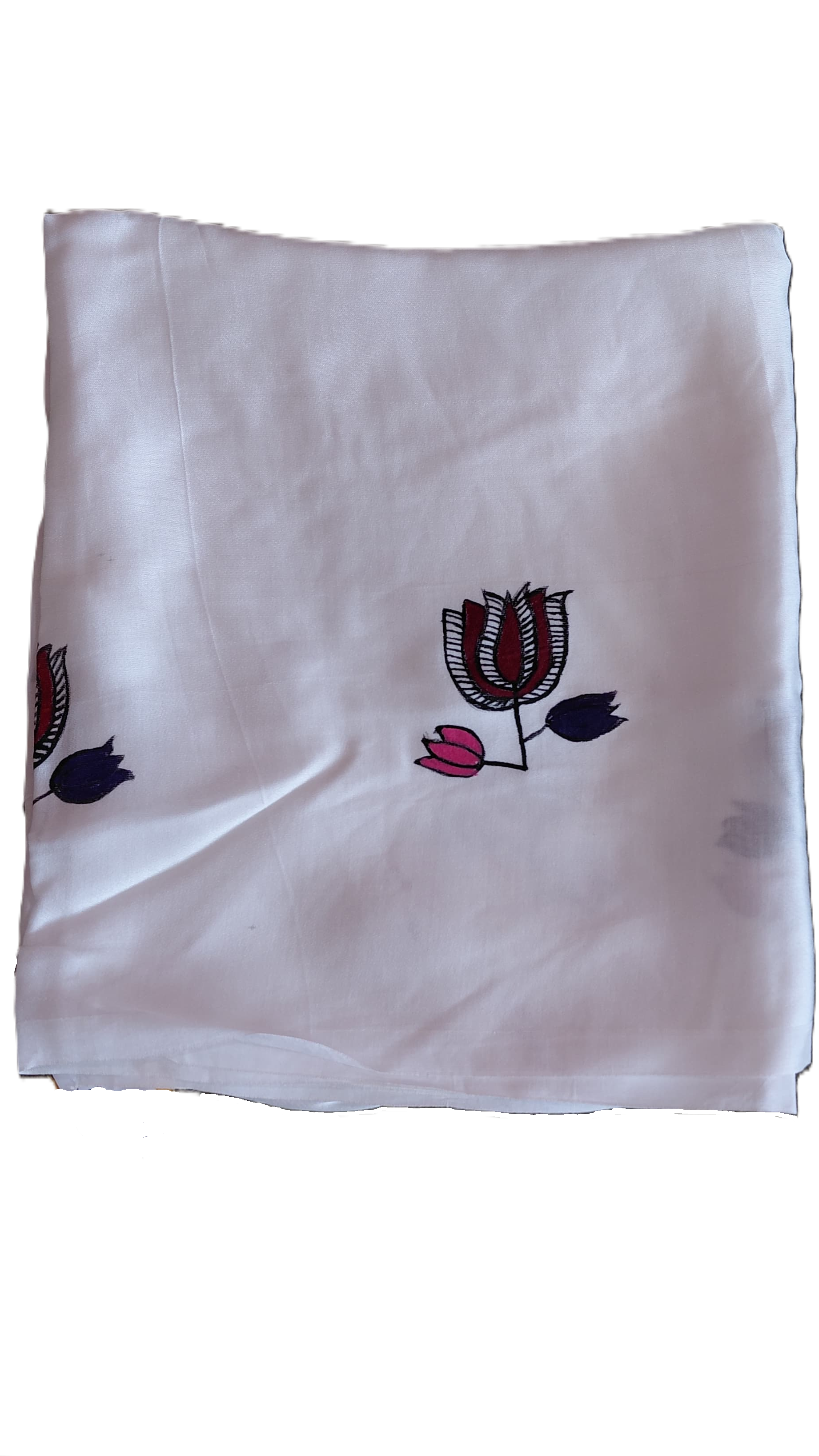Sleeve detail with single lotus motif