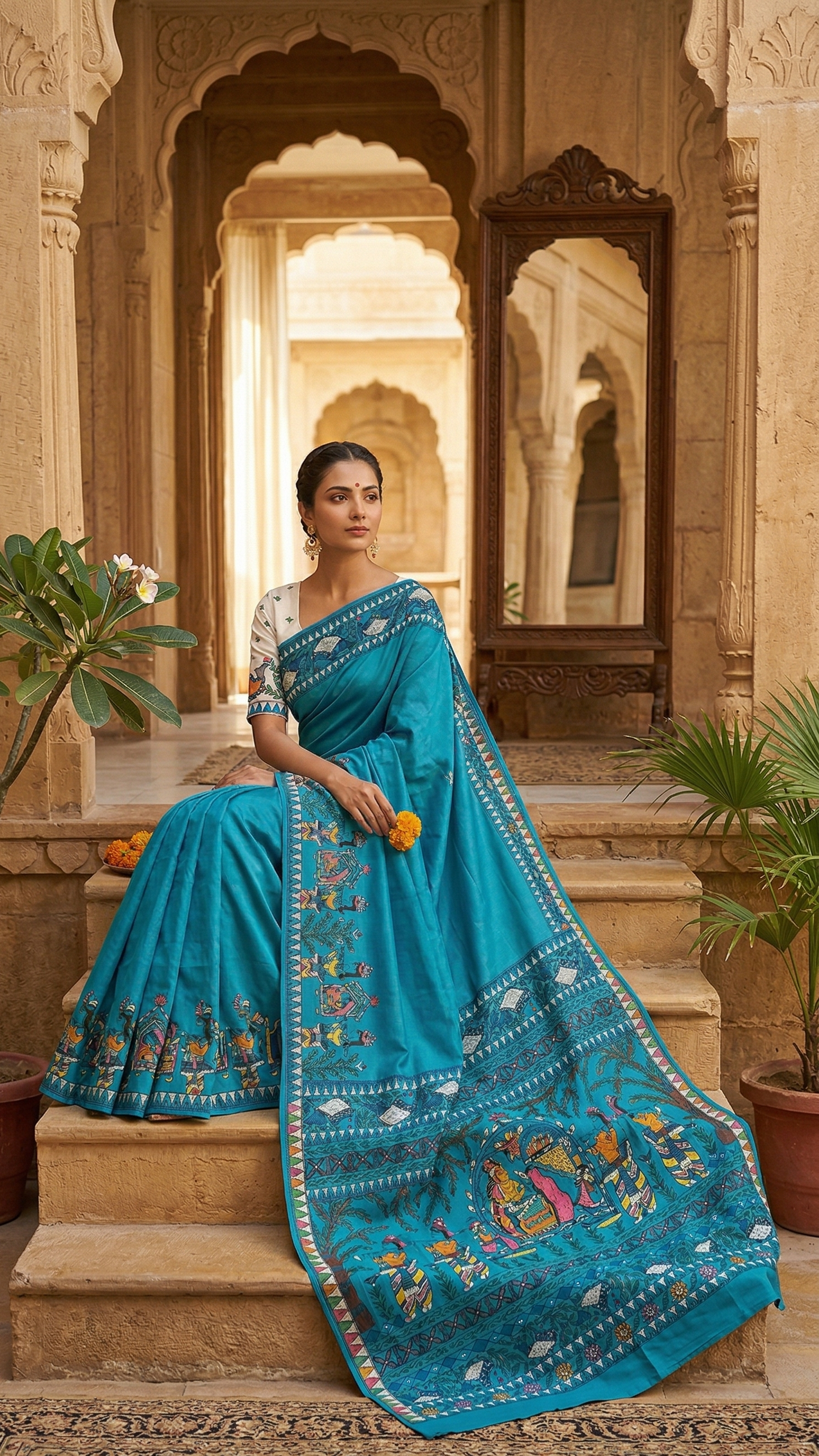 pure silk saree india handcrafted rangika studio