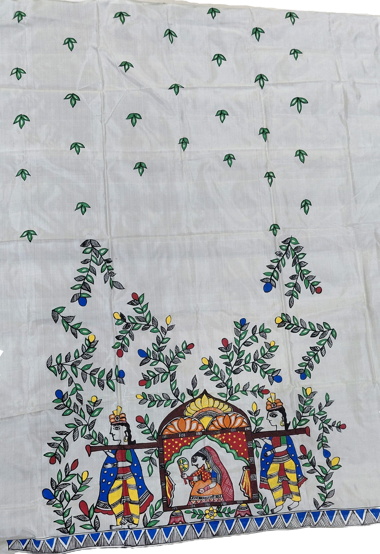 madhubani blouse back doli kahar design